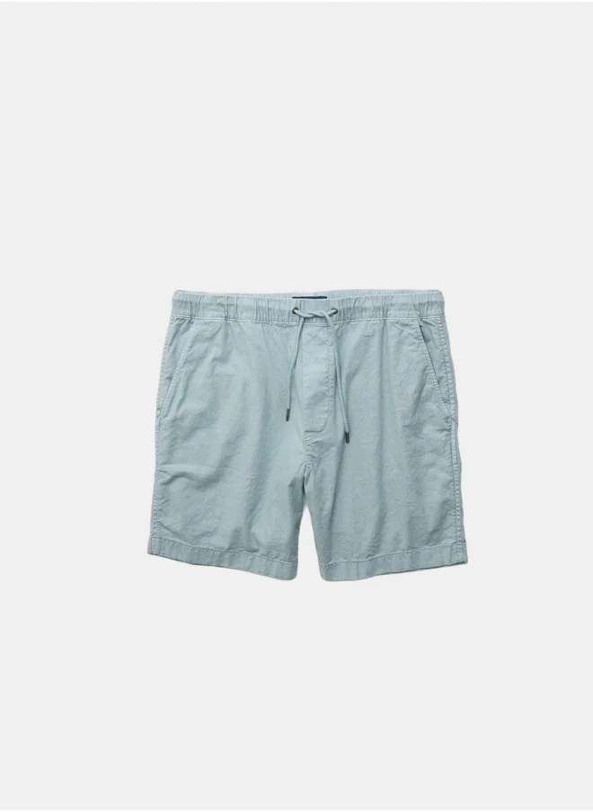 American Eagle AE Flex 8" Lived-In Linen-Blend Trekker Short