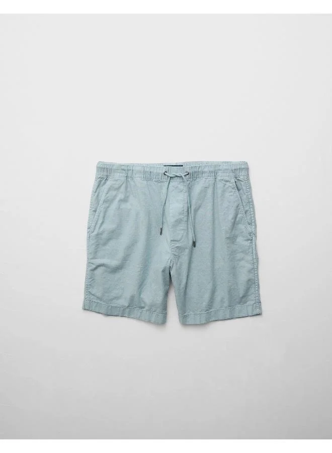 American Eagle AE Flex 8" Lived-In Linen-Blend Trekker Short