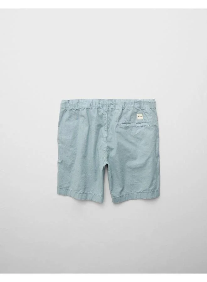 American Eagle AE Flex 8" Lived-In Linen-Blend Trekker Short