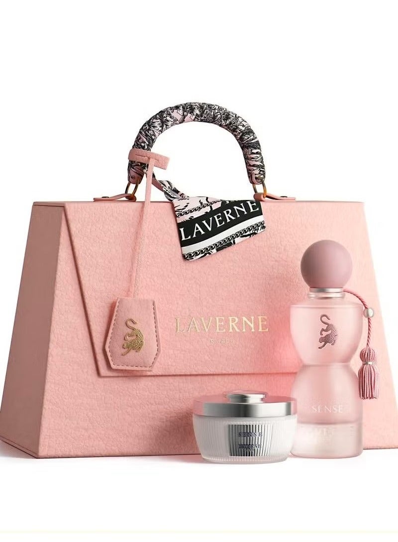 Laverne Sense 75 ml + sense perfume body powder +Laverne bag  - Image 1