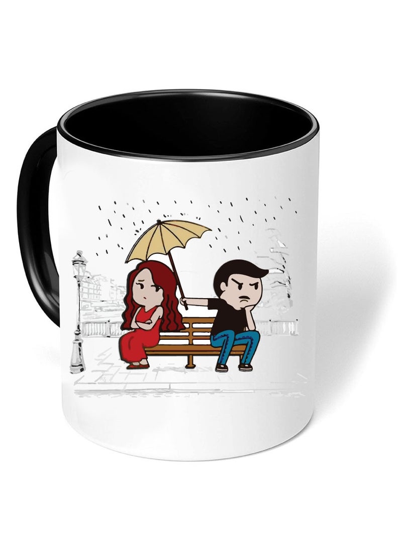 PRINTSHOP4ME HappyDay with a Black Two-Tone Coffee Mug-Perfect for Couples-Gift for Your Loved One-Gifts for Him Husband-Dad-Boyfriend  - Image 3