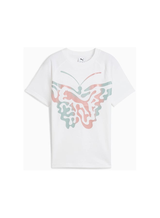 PUMA BUTTERFLY VIBE  Logo Tee G - Image 1
