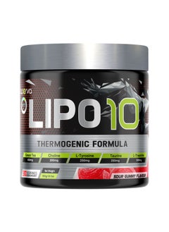 Laperva Lipo10 -Thermogenic Formula for Muscle Building and Fat Burning- Sour Gummy Flavor -   Boosts Testosterone - Keto Friendly - Enhanced Endurance and Vitality - Antioxidant Support -30 Servings