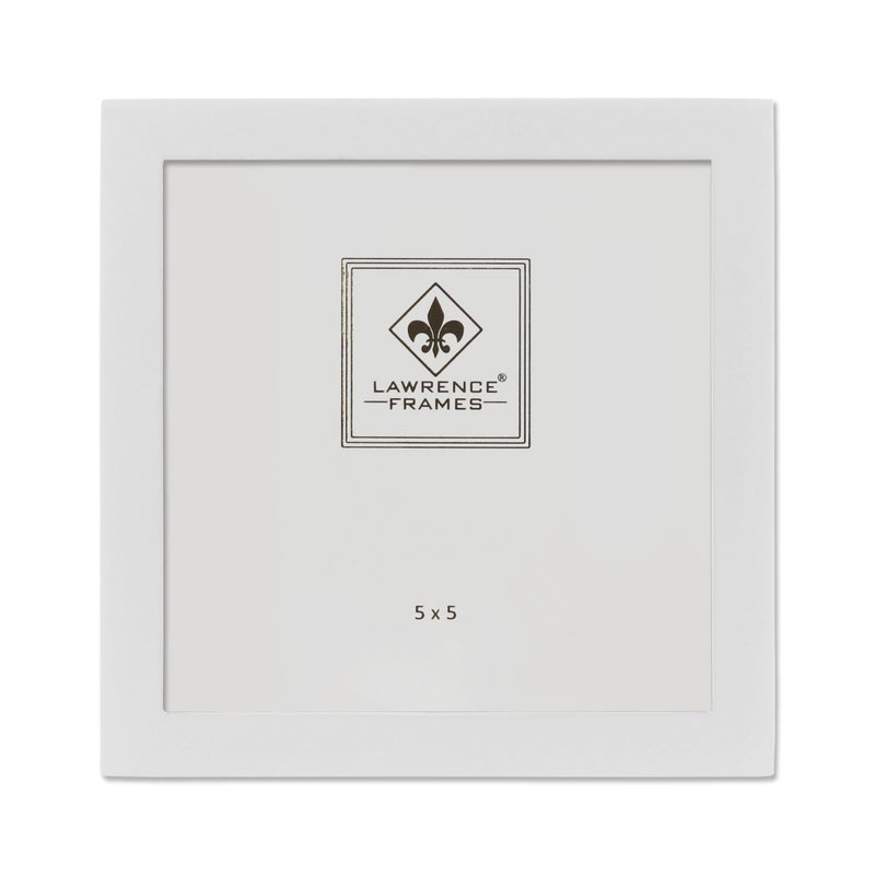 Lawrence Frames 5x5 White Wood Picture Frame - Gallery Collection (755855)