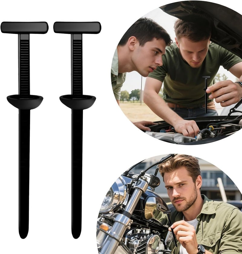 Heavy Duty Nylon Cable Tie Buckles with Self-Locking Pin & Button - 100pcs - Image 2