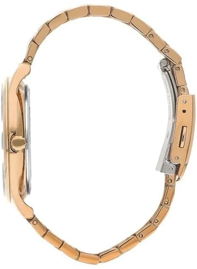 BEVERLY HILLS POLO CLUB Women's 2035 Movement Watch, Analog Display and Metal Strap - BP3348X.430, Rose Gold