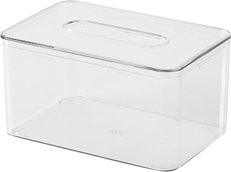 منظم علبة المناديل المستطيلة الشفافة أناقة عصرية موزع مناديل أنيق - Image 1