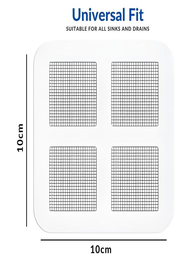 RENFILEN Disposable Shower Drain Hair Catcher – Waterproof Peel & Stick Mesh Filters for Bathtub, Sink, Kitchen, Bathroom – Clog Prevention Drain Cover for Hair Trap - Universal Fit (Pack of 20) - Image 3