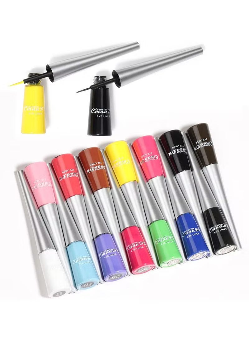 14 Color Matte Liquid Eyeliner Set Colorful for Women Waterproof Long Lasting Rainbow Pencil Quick Dry Eyes Makeup Kit