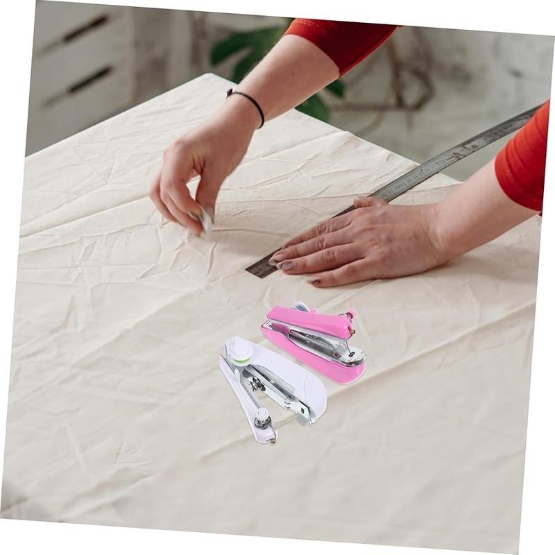 ماكينة خياطة محمولة يدوية 2 قطعة جهاز خياطة صغير للإصلاحات السريعة - Image 5