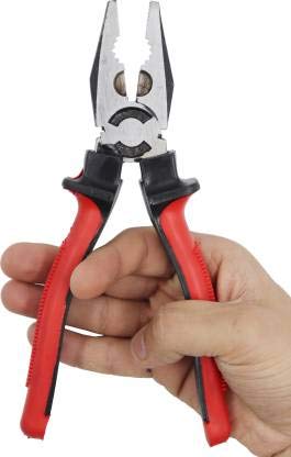Hillgrove Fully Insulated 8" inch Heavy Duty Grip Multipurpose Combination Plier Hand Tool Lineman Plier (Length : 8 inch) - Image 4