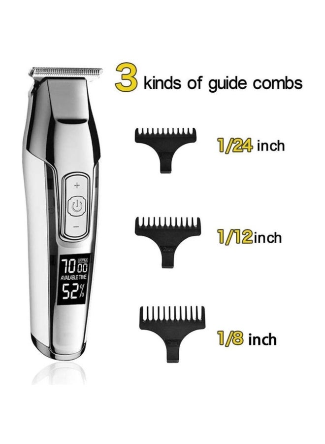 Kemei Rechargeable Electric Hair Clipper Silver 25x15x5.5cm - Image 5
