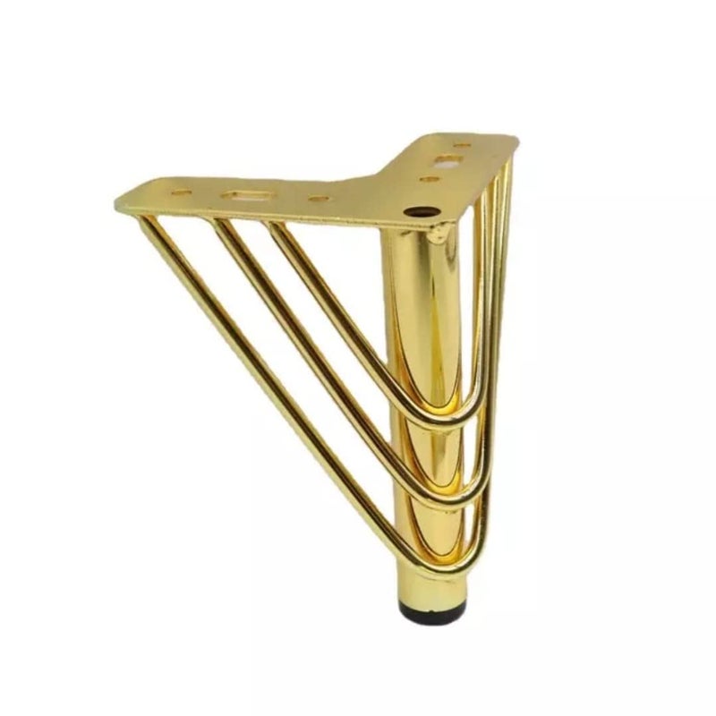 AAKASH DECOR Aakash Dcor 6 Inch Metal Sofa LegsSet of 4 Gold Finish Multipin Durable Replacement Sofa Paya Modern Rustproof Sturdy Furniture Legs for Home Office - Image 4