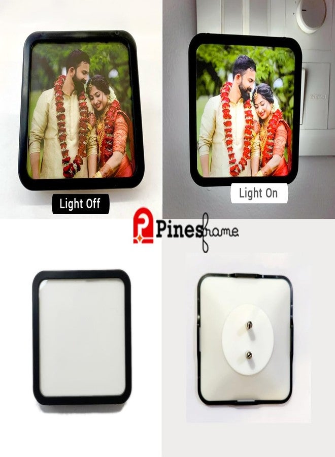 PINESFRAME LED Photo Night Lamp, with Shiva ji rana Pratap Photo,4 x 4 inch Picture Frame,Pack of 1, Custom Gift for Birthday, Anniversary, Home Decor & All Occasions (RAM DARVAR) - Image 4