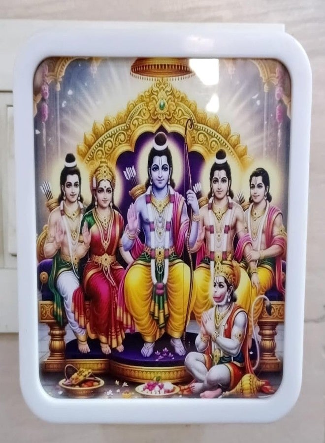 PINESFRAME LED Photo Night Lamp, with Shiva ji rana Pratap Photo,4 x 4 inch Picture Frame,Pack of 1, Custom Gift for Birthday, Anniversary, Home Decor & All Occasions (RAM DARVAR) - Image 2