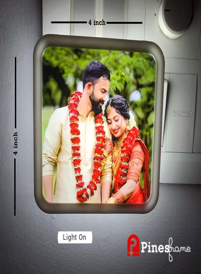 PINESFRAME LED Photo Night Lamp, with Shiva ji rana Pratap Photo,4 x 4 inch Picture Frame,Pack of 1, Custom Gift for Birthday, Anniversary, Home Decor & All Occasions (RAM DARVAR) - Image 3