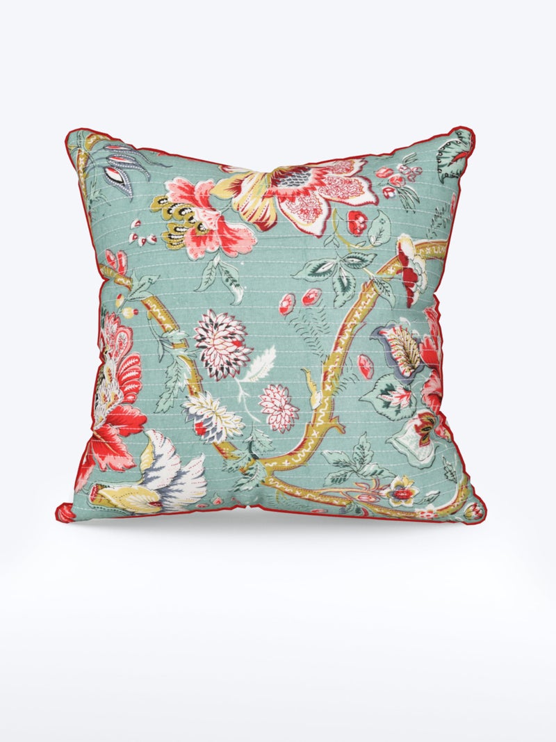 EasyGoods India Premium Cotton Cushion Covers 16x16 Inch | Soft Durable Fabric | Elegant Printed Covers for Sofa & Living Room | Hidden Zipper | Set of 3 - Image 4