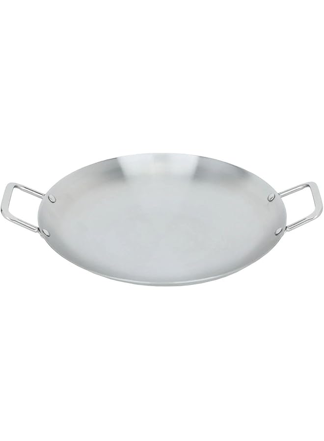 السيف غاليري مقلاة تحميص تركية بمقبض، مقاس 36 سم، فضي - Image 1