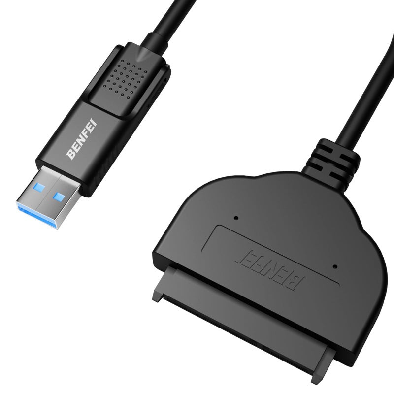 BENFEI SATA to USB Cable, 2in1 USB-C/USB 3.0 to SATA III Hard Driver Adapter Compatible for 2.5 inch HDD and SSD - Image 1