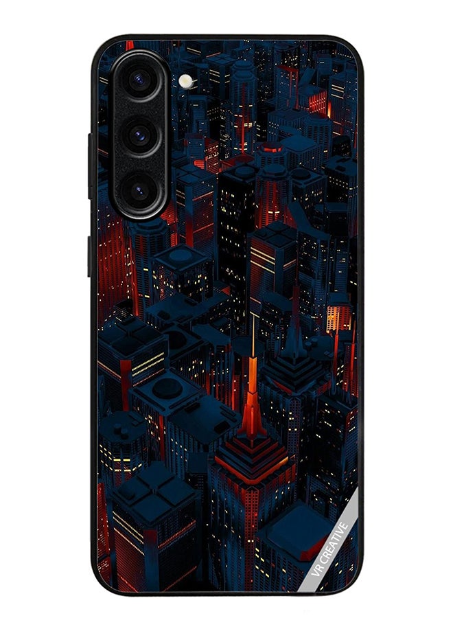 VR CREATIVE Protective Case Cover For Samsung Galaxy S23 FE Dark City Design Multicolour - Image 1