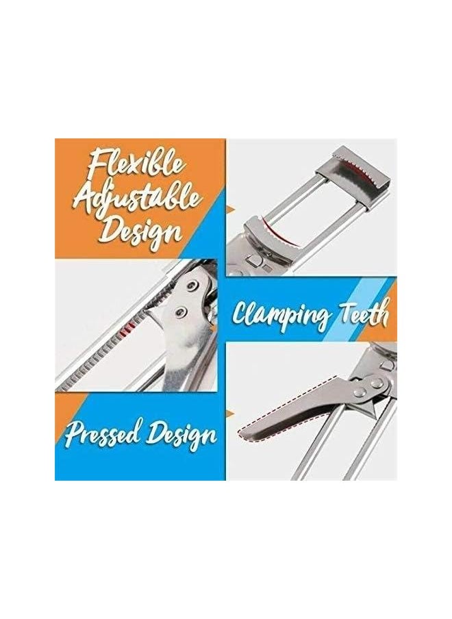 yongsheng Opener Adjustable Jar & Bottle Opener, Adjustable Multifunctional Stainless Steel Can Opener Jar Lid Gripper, Manual Jar Bottle Opener Kitchen (1PCS)  - Image 4