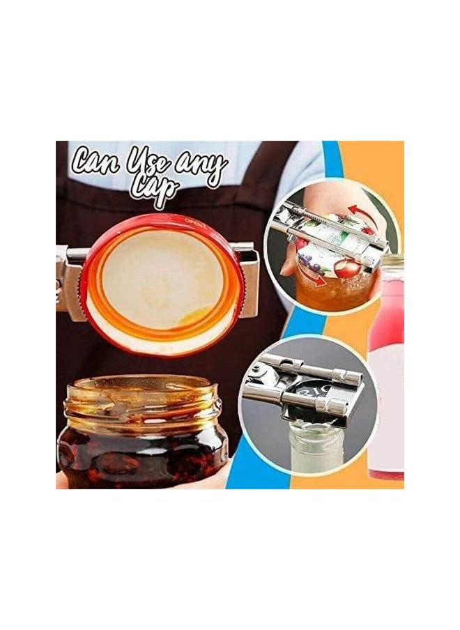 yongsheng Opener Adjustable Jar & Bottle Opener, Adjustable Multifunctional Stainless Steel Can Opener Jar Lid Gripper, Manual Jar Bottle Opener Kitchen (1PCS)  - Image 3