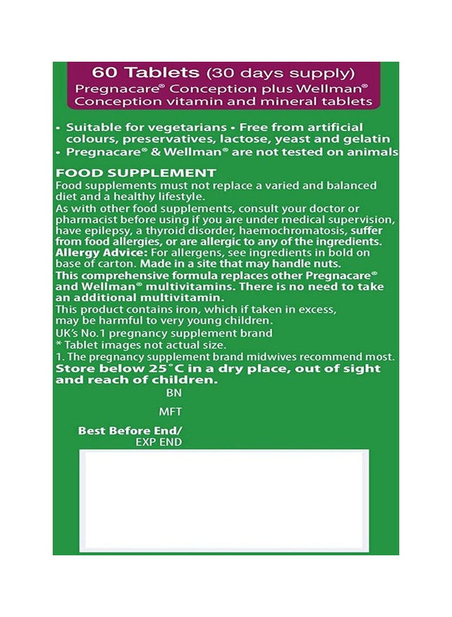 Vitabiotics Pregnacare Conception Him And Her - 60 Tablets - Image 2