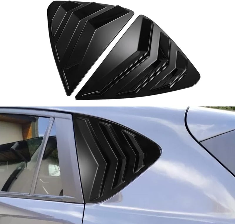 BOYOUS 2PCS ABS Side Air Vent Cover for Mazda CX-5 (2013-2016) - Bright Black - Image 1