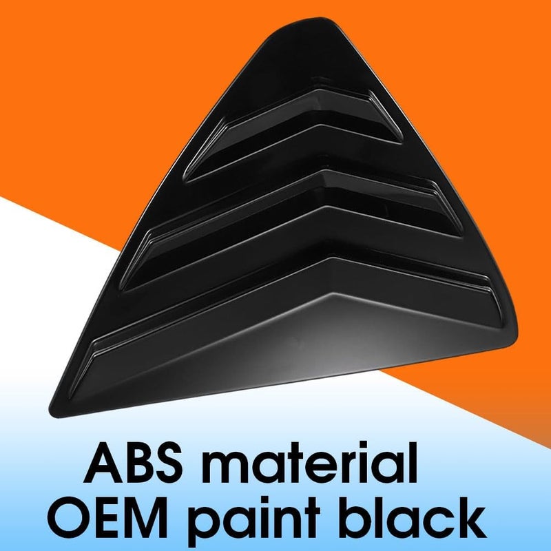 BOYOUS 2PCS ABS Side Air Vent Cover for Mazda CX-5 (2013-2016) - Bright Black - Image 2
