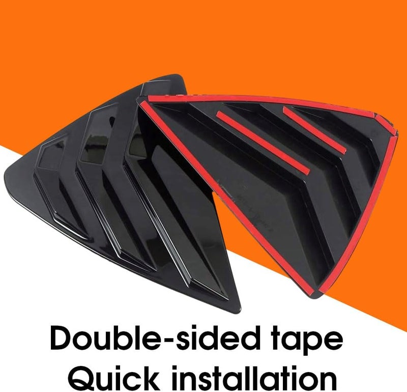 BOYOUS 2PCS ABS Side Air Vent Cover for Mazda CX-5 (2013-2016) - Bright Black - Image 3