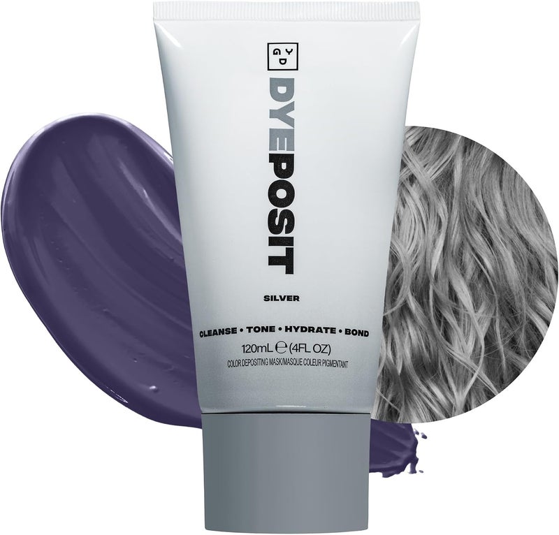 Good Dye Young DYEposit Silver Color Depositing Hair Mask 4 FL OZ Vegan - Image 1