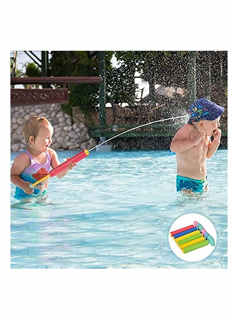 Excefore Water Toys Squirt Gun 6 Pcs Blaster with Long Range up to 32ft Summer Pool Gift for Kid Adult - Image 4