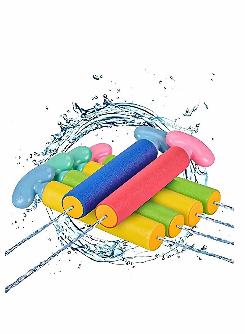 Excefore Water Toys Squirt Gun 6 Pcs Blaster with Long Range up to 32ft Summer Pool Gift for Kid Adult - Image 1