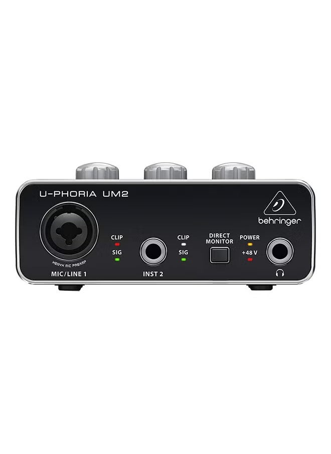 behringer - Behringer Um2 Audiophile 2X2 Usb Audio Interface With Xenyx Mic Preamplifier - Image 1
