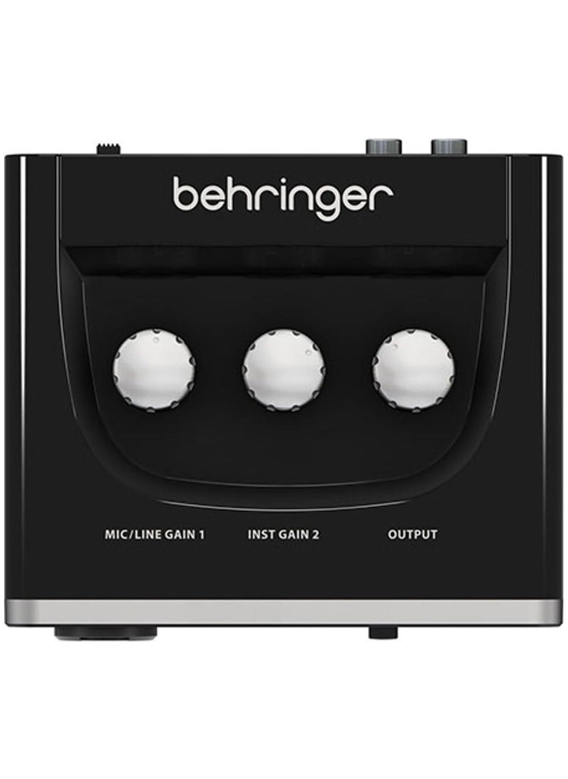 behringer - Behringer Um2 Audiophile 2X2 Usb Audio Interface With Xenyx Mic Preamplifier - Image 1