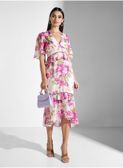 Hope & Ivy Peplum Waist Midi Pencil Dress  - Image 4