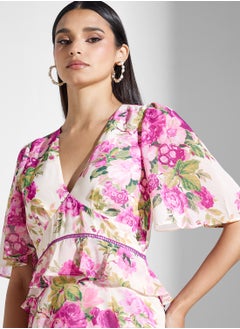 Hope & Ivy Peplum Waist Midi Pencil Dress  - Image 3