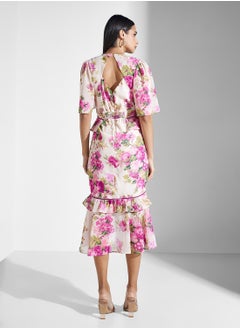 Hope & Ivy Peplum Waist Midi Pencil Dress  - Image 2