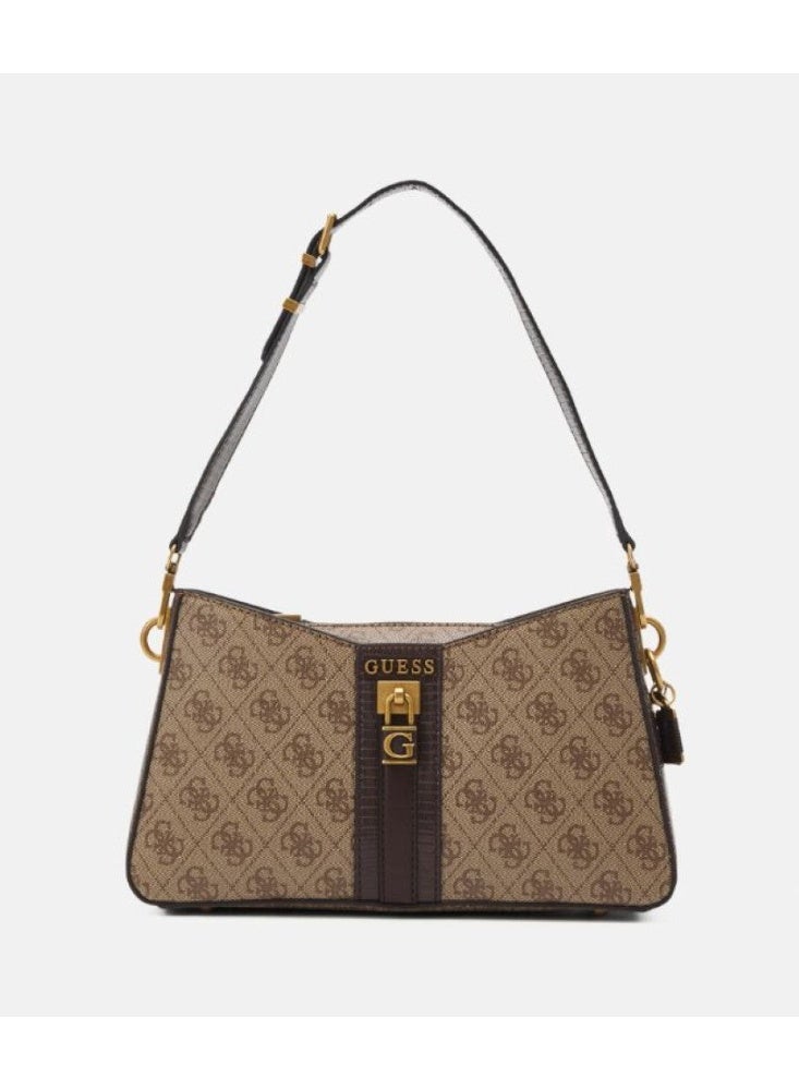 Guess Women's Bag Sestri Logo Womens Elegant Cross-body Bags cosmetic gift bag Brown Print - Image 4