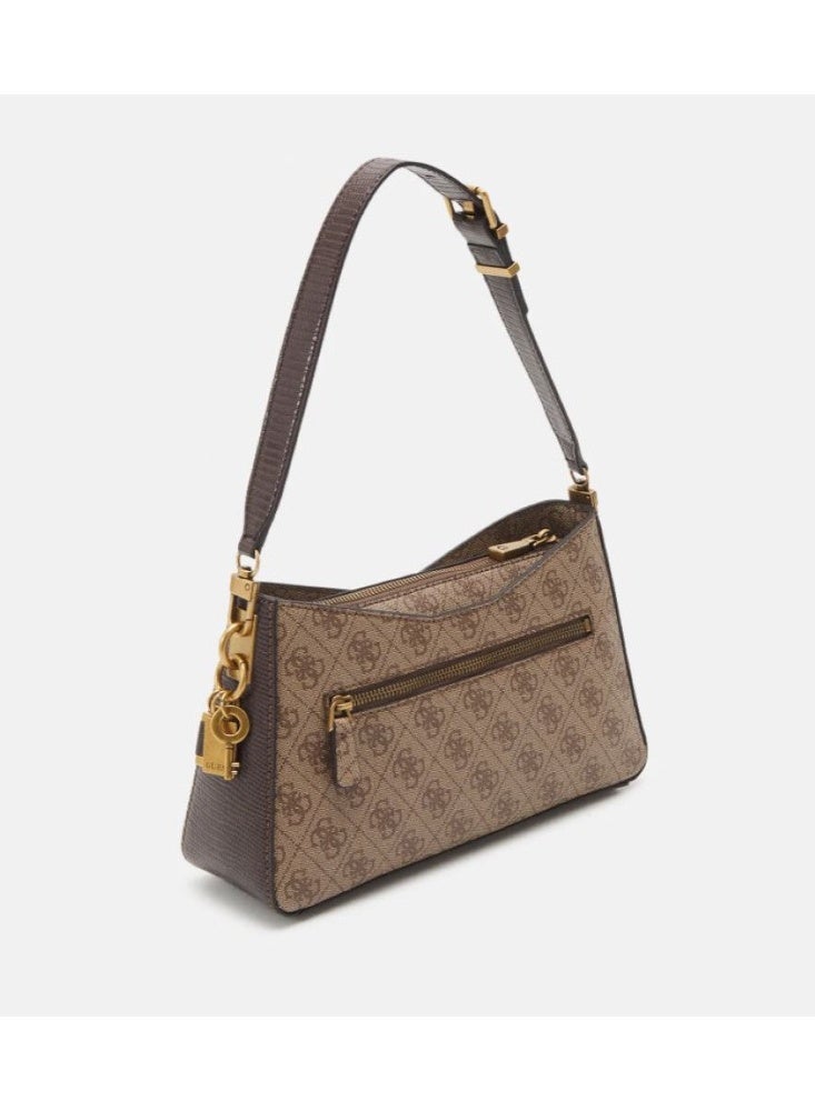 Guess Women's Bag Sestri Logo Womens Elegant Cross-body Bags cosmetic gift bag Brown Print - Image 5