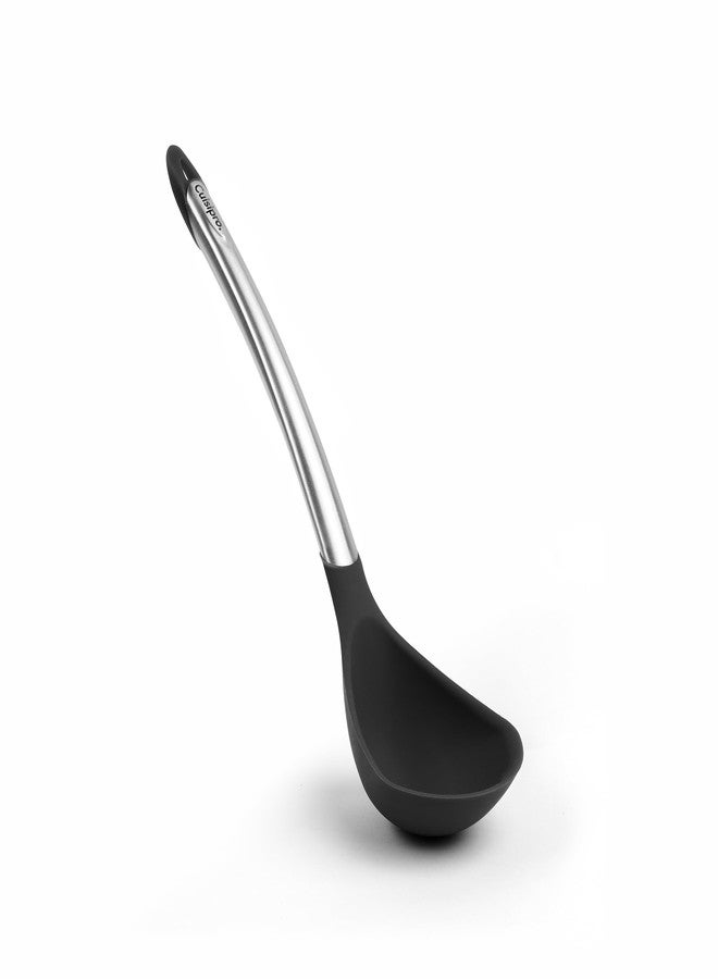 Cuisipro 12.25" Silicone Ladle, Black - Image 1