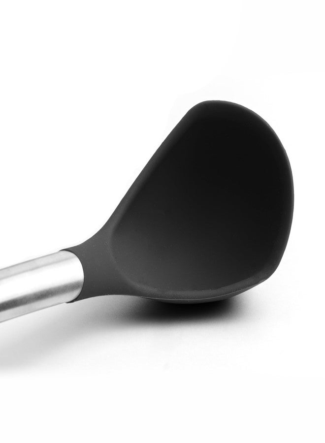 Cuisipro 12.25" Silicone Ladle, Black - Image 3