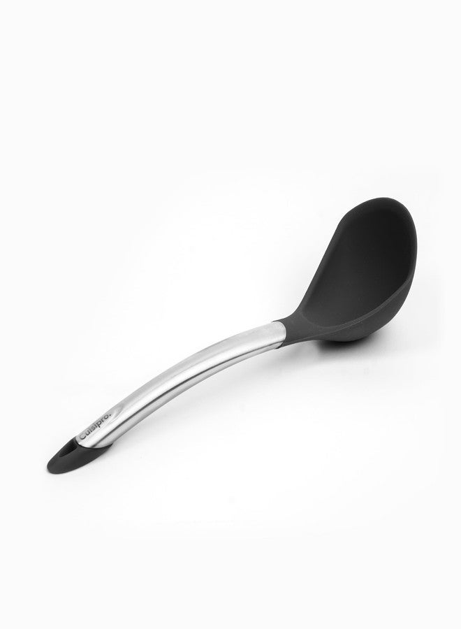 Cuisipro 12.25" Silicone Ladle, Black - Image 2