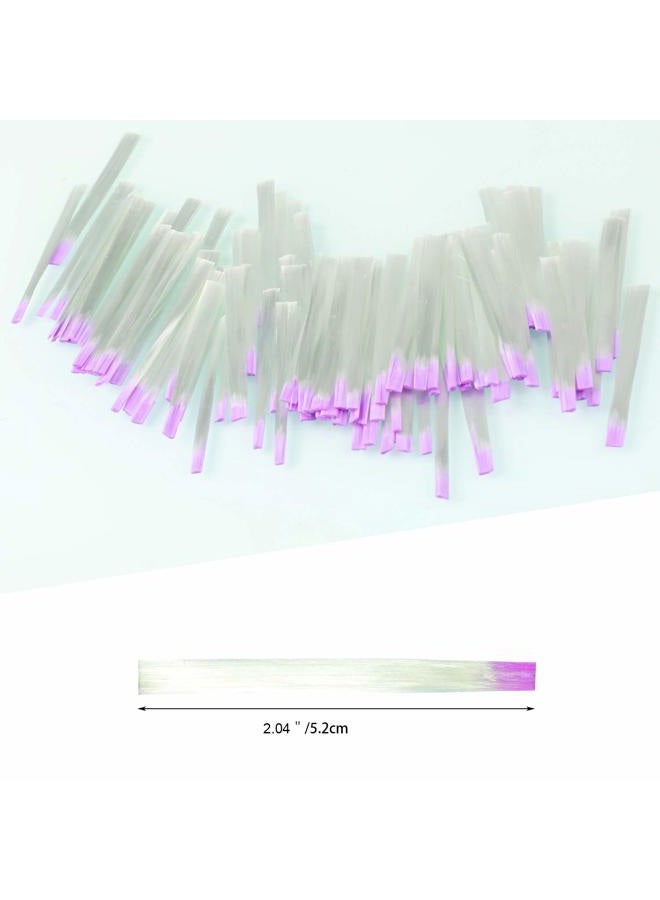 MWOOT 100 Pieces Fiberglass Nail Extension Silk,Nails Tips Quick Extension Fiberglass Fiber Silk False Nails Tips Salon Tool Accessories For UV Gel Nails Art - Image 3