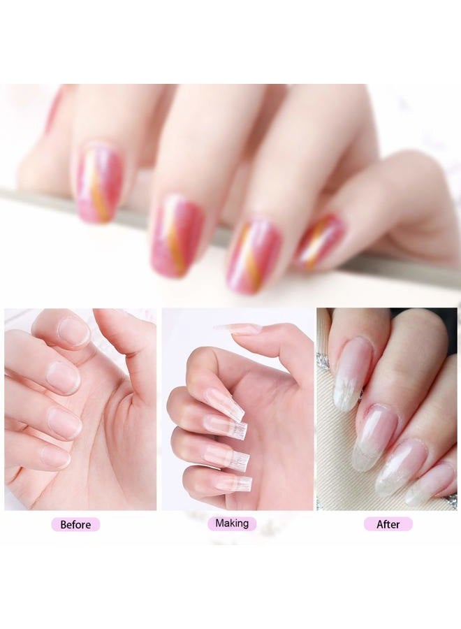 MWOOT 100 Pieces Fiberglass Nail Extension Silk,Nails Tips Quick Extension Fiberglass Fiber Silk False Nails Tips Salon Tool Accessories For UV Gel Nails Art - Image 2