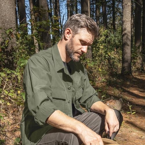 Propper Men's BDU Shirt – Long Sleeve, Olive, XX-Large Regular - Image 3