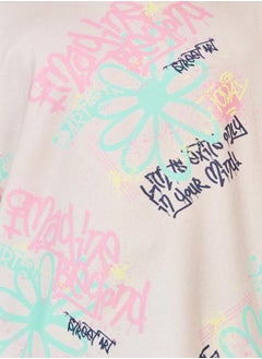Styli Oversized All Over Print T-Shirt with Dropped Shoulder  - Image 3