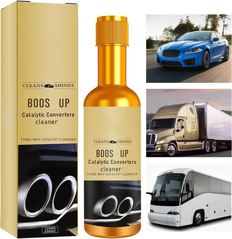 Catalytic System Cleaner,120ml Auto Part Carbon Remover,Three-Way Catalytic Converter Remover Liquid - for RV Truck Automotive Sedan Pickup - Image 1