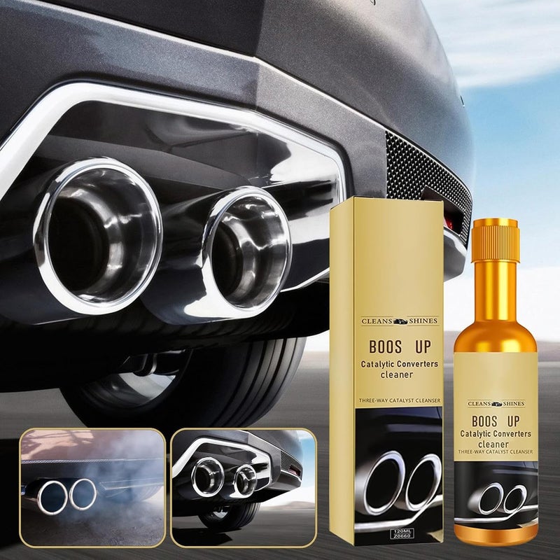 Catalytic System Cleaner,120ml Auto Part Carbon Remover,Three-Way Catalytic Converter Remover Liquid - for RV Truck Automotive Sedan Pickup - Image 3
