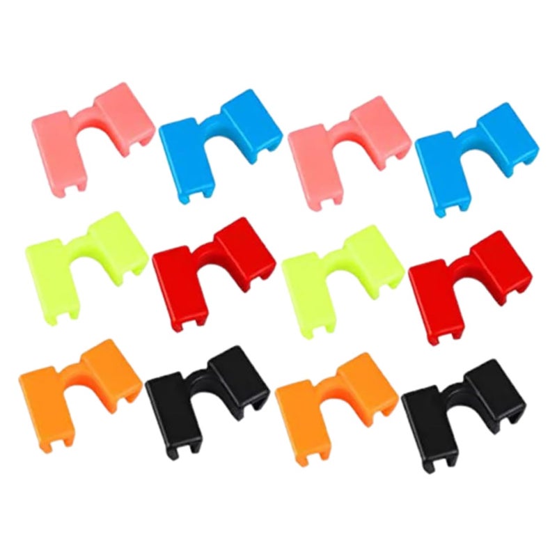 Reusable Chopstick Training Clips 12pcs Assistive Hinges Practice Tool for Beginners Blue Red Pink Green Black Orange - Image 2